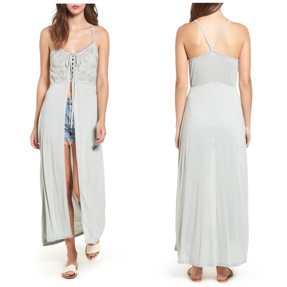 Sun & Shadow Embroidered Maxi Top